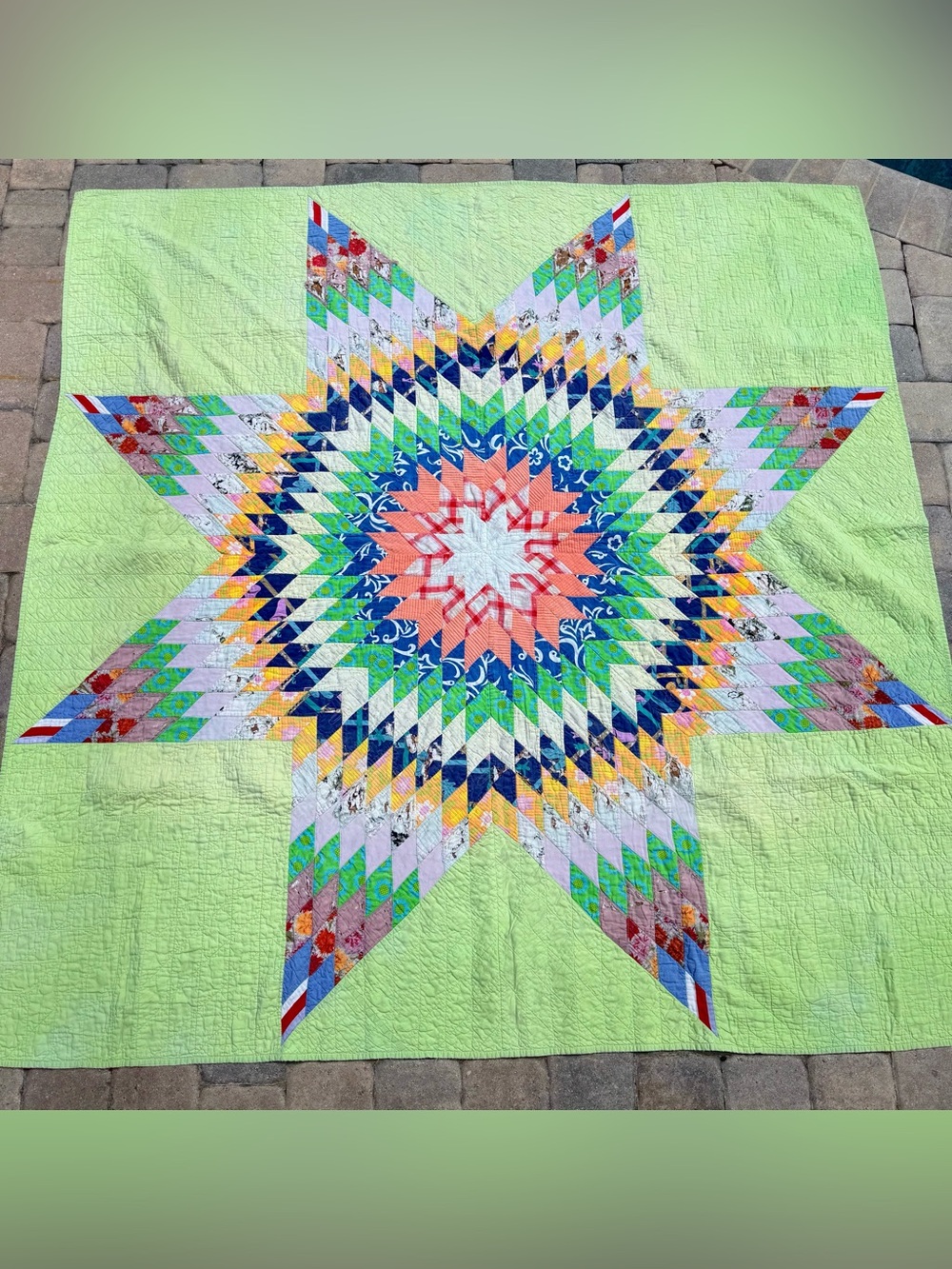 Vintage Handmade Patchwork Quilt